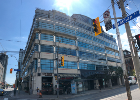 Street View of Commercial Data Centre Building Exterior