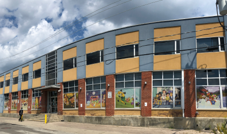 Street View of Commercial Data Centre Building Exterior