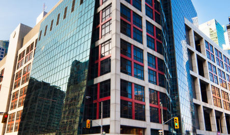 Street View of Commercial Data Centre Building Exterior