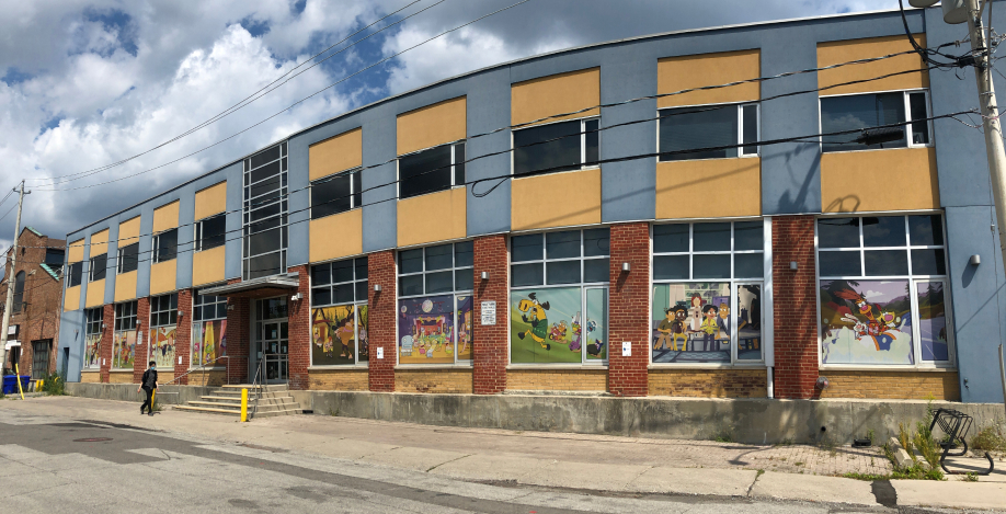 Street View of Commercial Data Centre Building Exterior