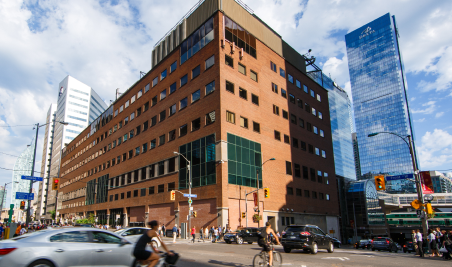 Street View of Commercial Data Centre Building Exterior